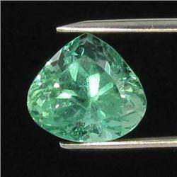 10.85ct Natural Deep Patroke Green Kunzite Pear VVS Appraisal Estimate $1107 (GEM-18571)