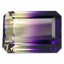 28.20ct Ravishing Emerald Cut Purple & White Ametrine (GEM-19213)