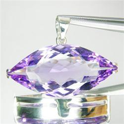 85.80ct Sterling Marquise Pendant Purple Amethyst (JEW-1653)