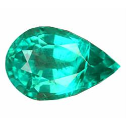 1.71ct Pear Cut Blue Green Natural Apatite VVS Appraisal Estimate $225 (GEM-14049)