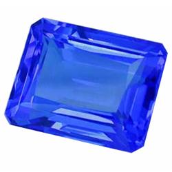 3.8ct First Class Cornflower Blue Emerald Cut Quartz (GEM-14097C)