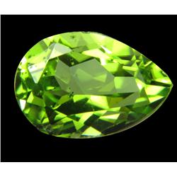 .75ct Pear Cut Parrot Green Natural Peridot (GEM-12969A)