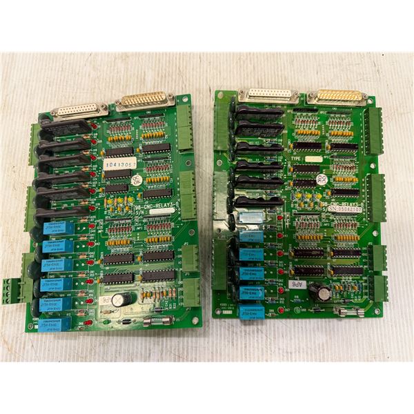 (2) PLOTECH #98-CNC-RELAY3-B Circuit Boards