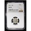 Image 1 : 1911 BARBER DIME NGC AU-58