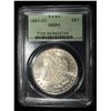 Image 1 : 1881-CC MORGAN DOLLAR PCGS MS-64 OGH