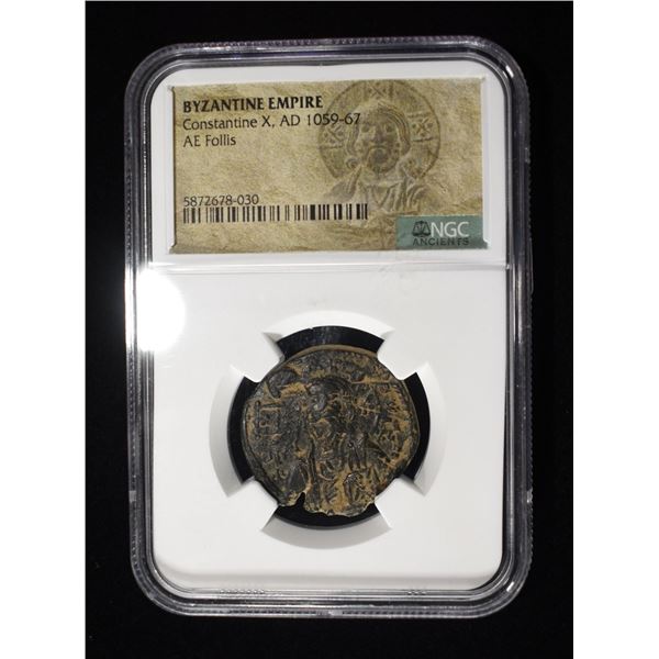 AD 1059-67 CONSTANTINE X AE FOLLIS NGC