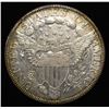 Image 2 : 1802 BUST HALF DOLLAR CH AU COLOR, RARE DATE