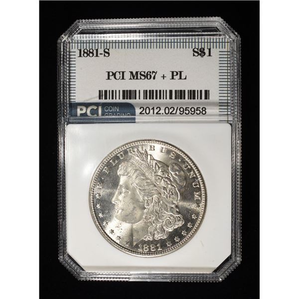 1881-S PL MORGAN DOLLAR SUPERB GEM BU