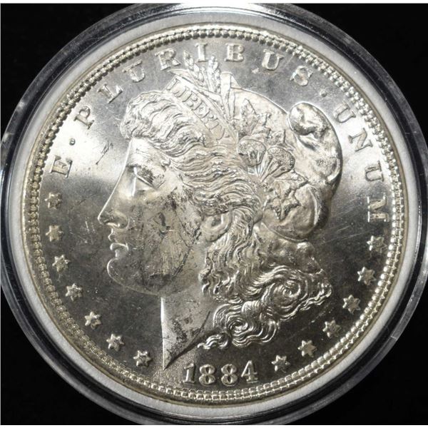 1884 MORGAN DOLLAR CH BU