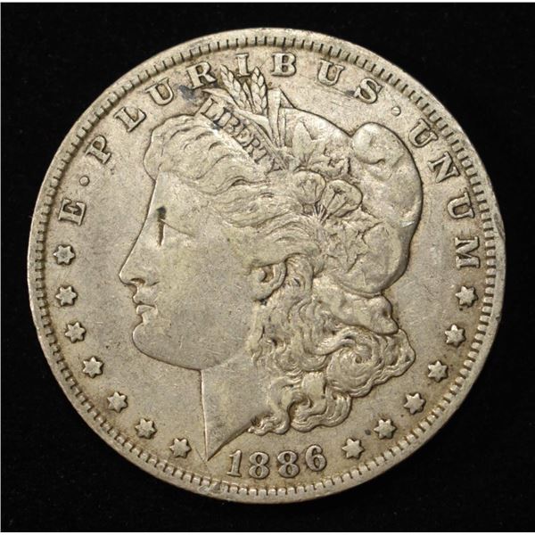 1886-O MORGAN DOLLAR XF