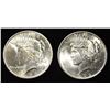 Image 1 : 1922 & 1924 PEACE DOLLARS CH BU
