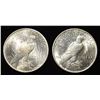 Image 2 : 1922 & 1924 PEACE DOLLARS CH BU