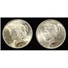 Image 1 : 1922 & 1925 PEACE DOLLARS CH BU