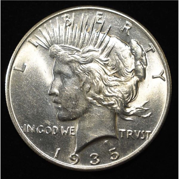 1935 PEACE DOLLAR BU