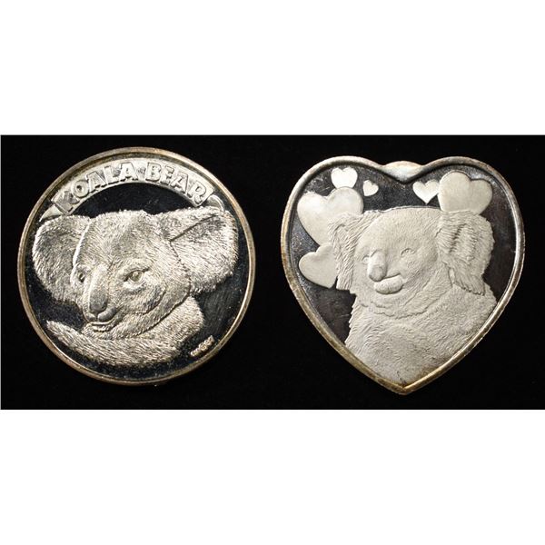 (2) 1 OZ .999 SILVER ROUNDS