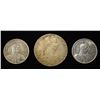 Image 1 : (3) MIXED FOREIGN SILVER COINS