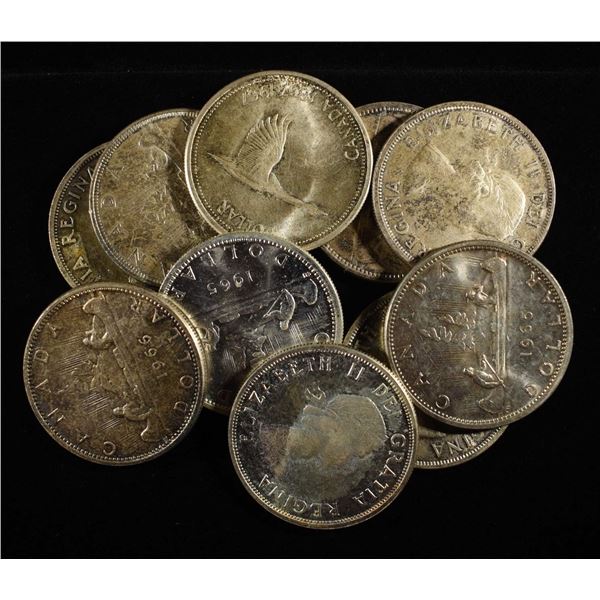 ($10) 80% SILVER MIXED CANADIAN