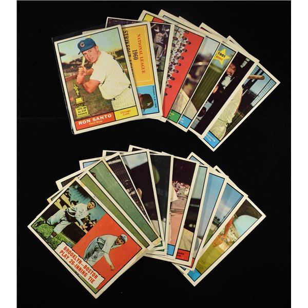 (19) 1961 TOPPS BASEBALL CARDS