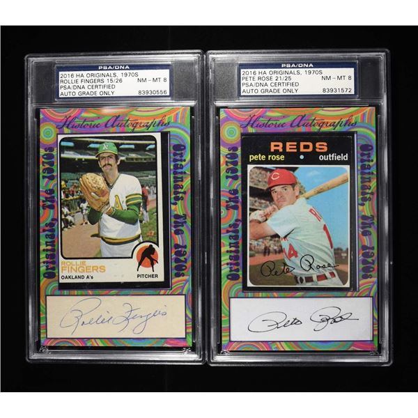 (2) 2016 HA ORIGINALS, 1970S PSA/DNA NM-MT8