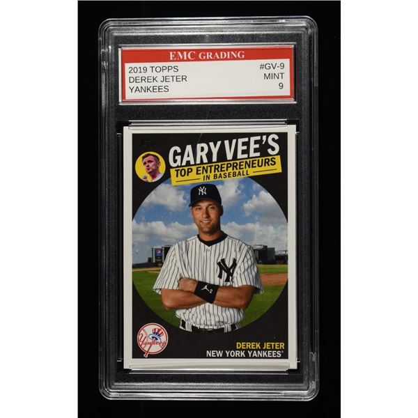 2019 TOPPS JETTER GRADED BASEBALL CARD EMC MINT 9