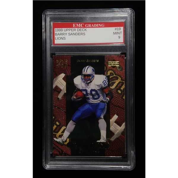 1999 UD #19 BARRY SANDERS EMC MINT 9