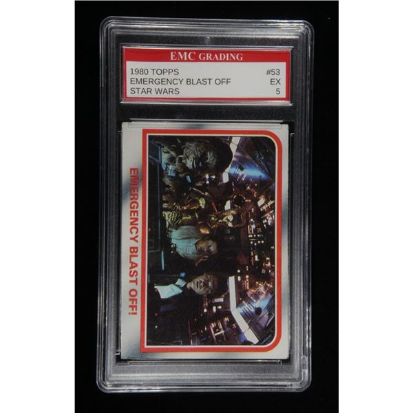 1980 TOPPS GRADED STAR WARS CARD EMC EX 5