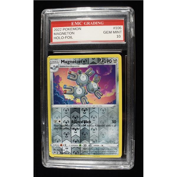 2022 POKEMON #106 MAGNETON EMC GEM MINT 10