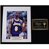 Image 1 : KOBE BRYANT SIGNED PHOTO 8X10 MATTED W/COA