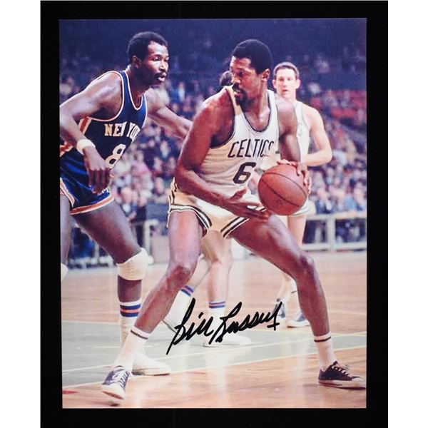 BILL RUSSELL SIGNED PHOTO 8 X 10 W/ COA