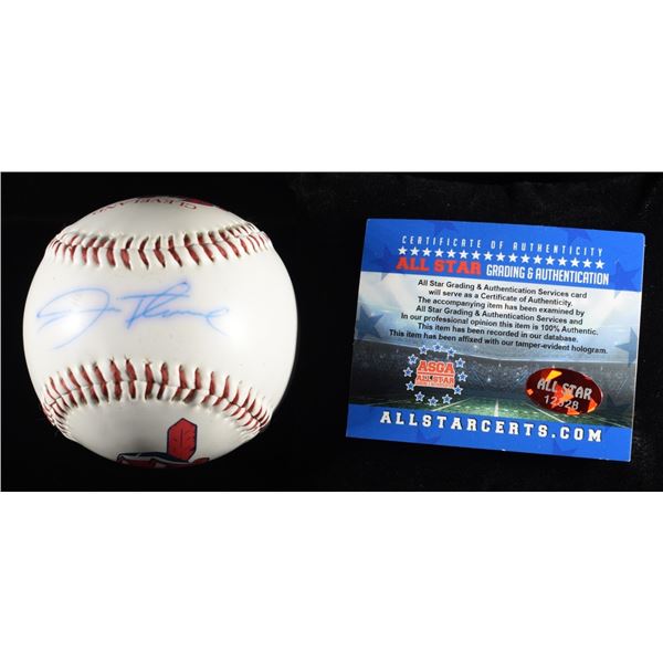 JIM THOME SIGNED INDIANS BASEBALL  W/COA