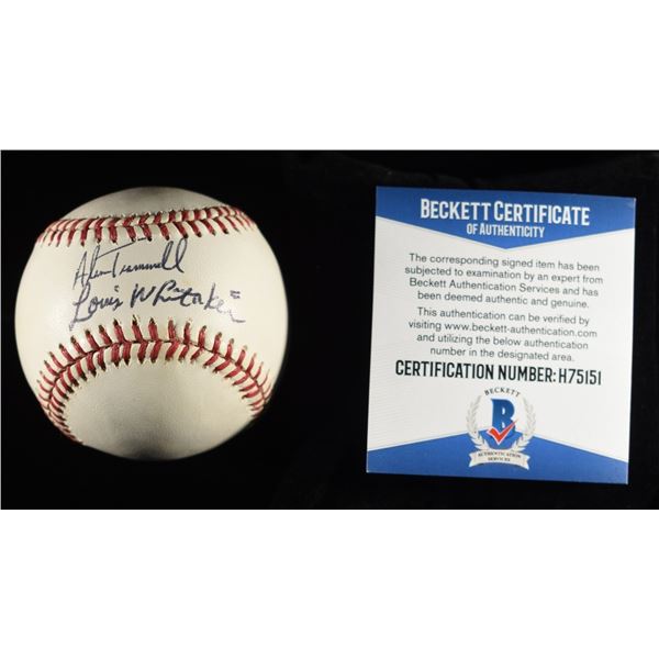 TRAMMELL, WHITAKER SIGNED BASEBALL W/COA