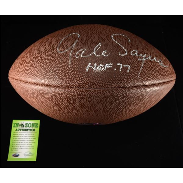 GALE SAYERS SIGNED FOOTBALL W/COA