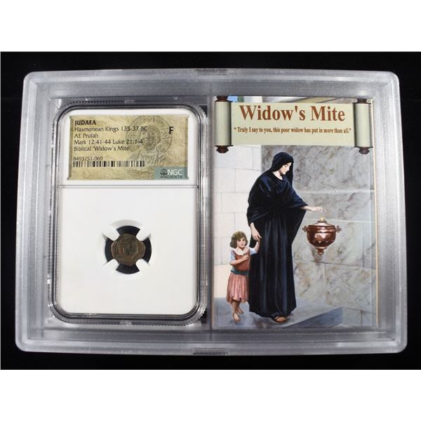 135-37 BC HASMONEAN KINGS JUDAEA NGC F