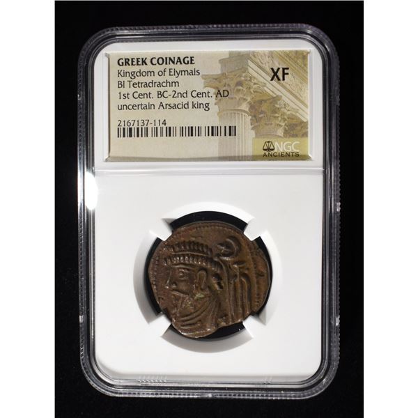 1st CENT. BC-2nd CENT. AD BI TETRADRACHM NGC XF