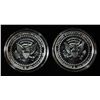 Image 2 : (2) PRESDENTIAL 1 OZ .999 SILVER ROUNDS
