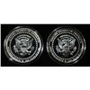 Image 2 : (2) PRESDENTIAL 1 OZ .999 SILVER ROUNDS