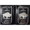 Image 2 : (2) 1 OZ BUFFALO .999 SILVER BARS