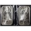 Image 1 : (2) 1 OZ MINERS .999 SILVER BARS