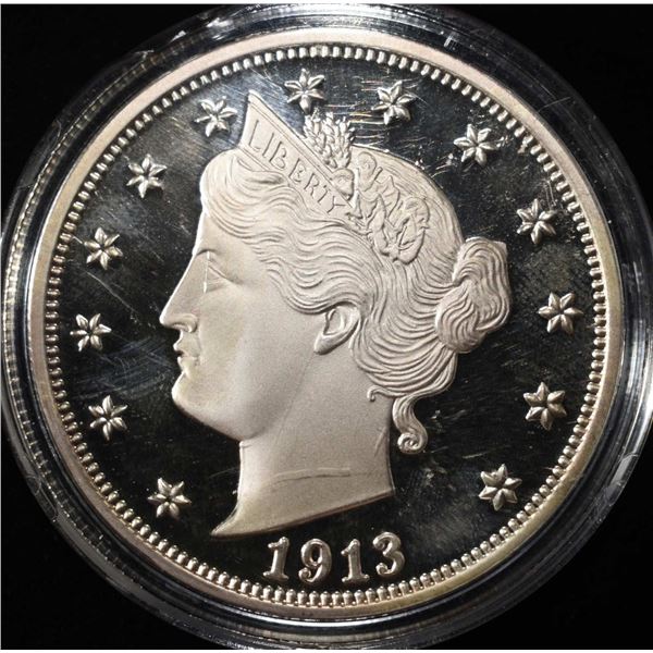 1913 LIBERTY HEAD NICKLE 1 OZ .999 SILVER ROUND
