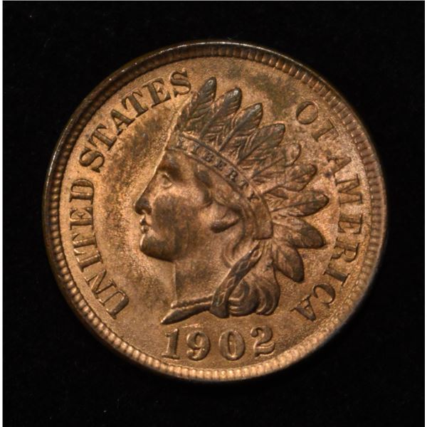 1902 INDIAN CENT CH/GEM BU RB