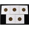 Image 2 : (5)  LINCOLN WHEAT CENT VG OR BETTER
