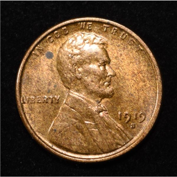 1919-S LINCOLN CENT CH/GEM BU