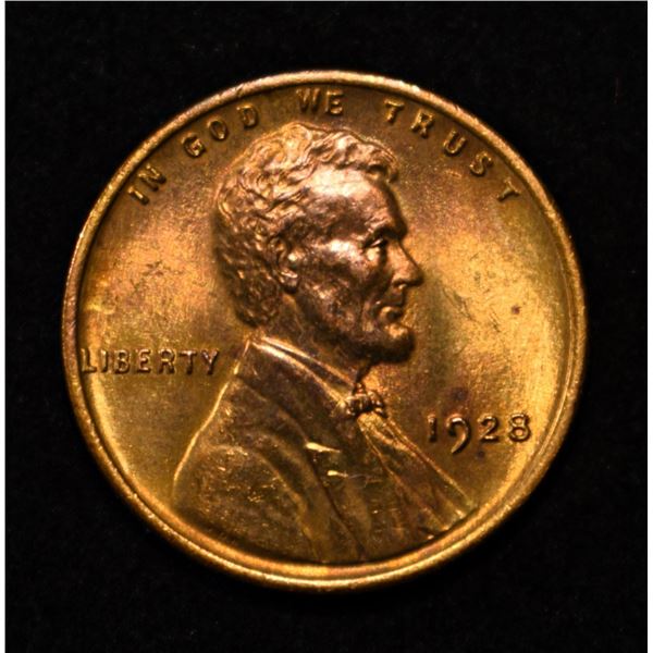 1928 LINCOLN CENT CH/GEM BU RD