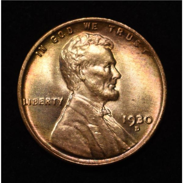 1930-D LINCOLN CENT GEM BU RD