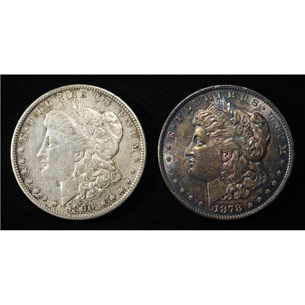 1878,1890-S MORGAN DOLLARS