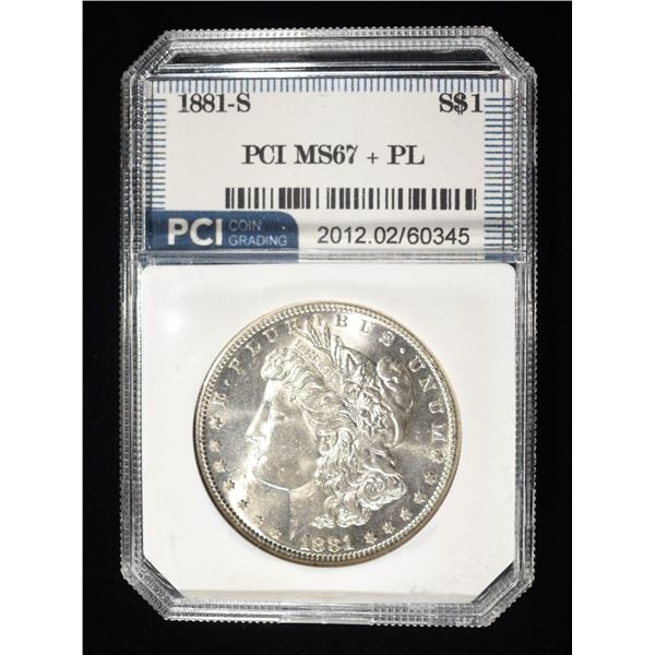 1881-S PL MORGAN DOLLAR SUPERB GEM BU