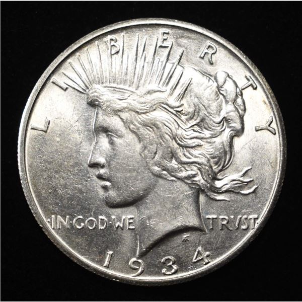 1934-S PEACE DOLLAR BU