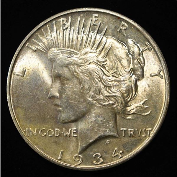 1934-D PEACE DOLLAR CH BU