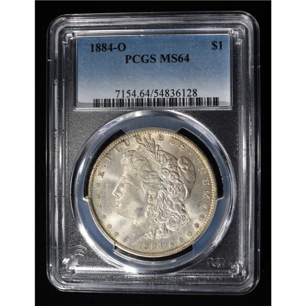 1884-O MORGAN DOLLAR PCGS MS64