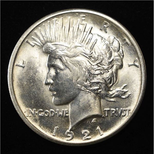 1921 PEACE DOLLAR CH/GEM BU